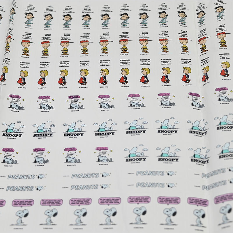 Toy Decorative Stickers Water-based Ink Printed Waterproof Removable Adhesive PP Children Sticker for DIY