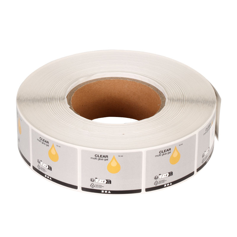 Custom Printed Pearlescent Film Waterproof Packaging Labels Glassine Release Liner Stickers