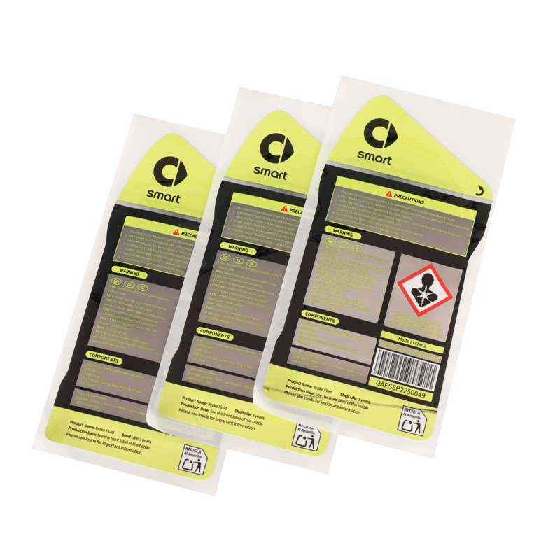 Eco-friendly Custom Logo Engine Oil Product Label Digital Printing Packaging Waterproof Self- Adhesive Labels