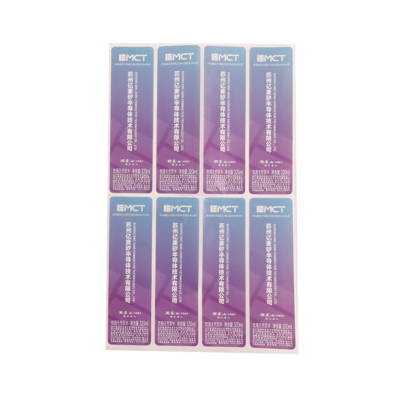 Custom Logo Water Label Print Cheap Price Roll Waterproof Vinyl Sticker Adhesive Stickers Packaging Bottle Labels