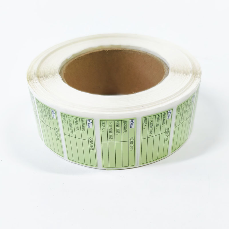 Factory Price Vintage Coated Paper Labels Custom Logo Self-adhesive Waterproof Inspection Roll Label