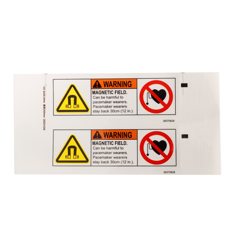 Custom Security Warning Carton Heat-resistant Labels Outdoor Sunscreen Weatherproof Sticker for Transportation