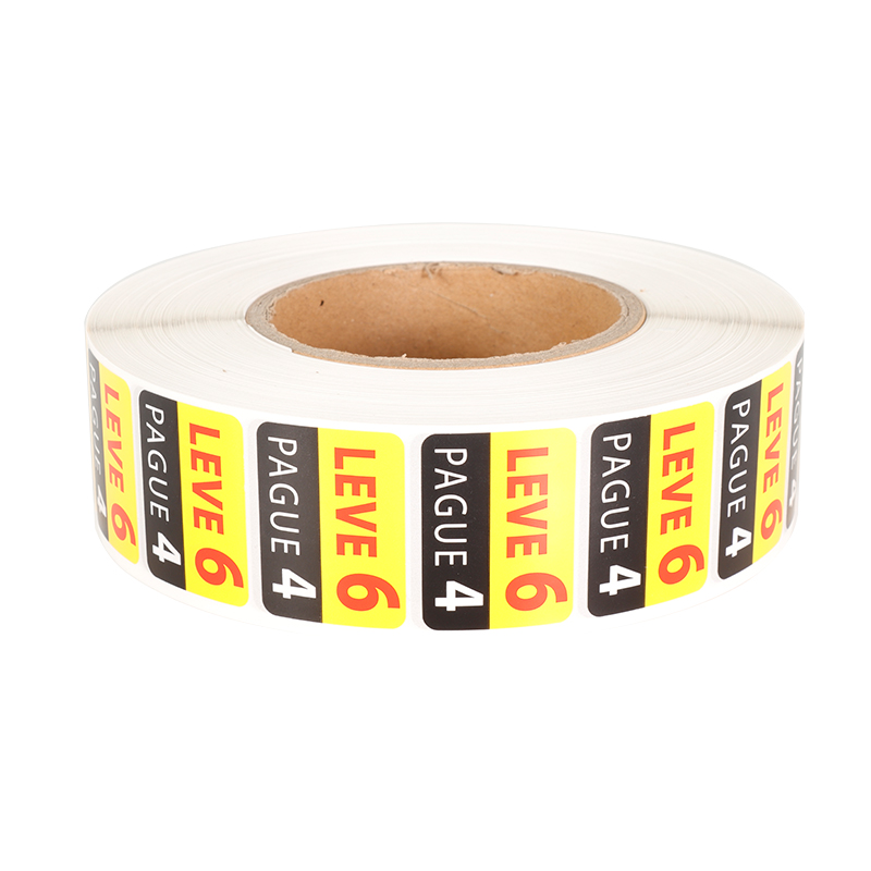 Custom Waterproof Caution Safety Sticker Durable Oil Proof Wear-resistant Warning Labels for Industrial Production