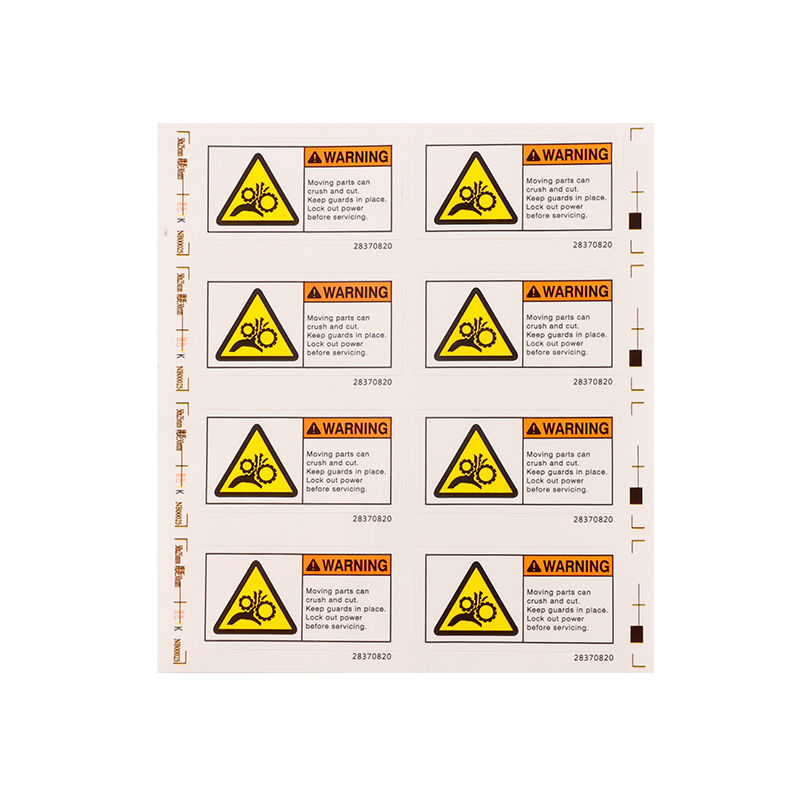 Premium Pearlized Warning Labels Full-Color Print Gloss Laminated Abrasion Resistant Packaging Label