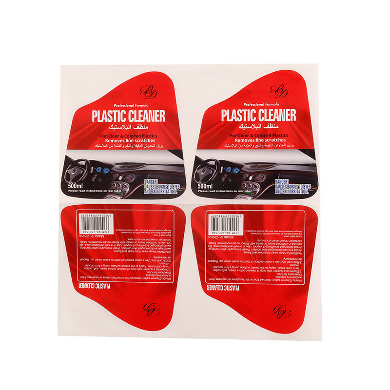 Custom Printing Scratch-resistant Waterproof Vinyl Sticker Gold Foil Roll Label for Automotive Care Products