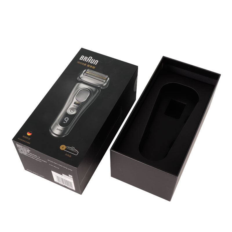 Low MOQ Empty Custom Recycled Cardboard Electronic Product Box Packaging Paper Drawer Boxes with Embossing Printing