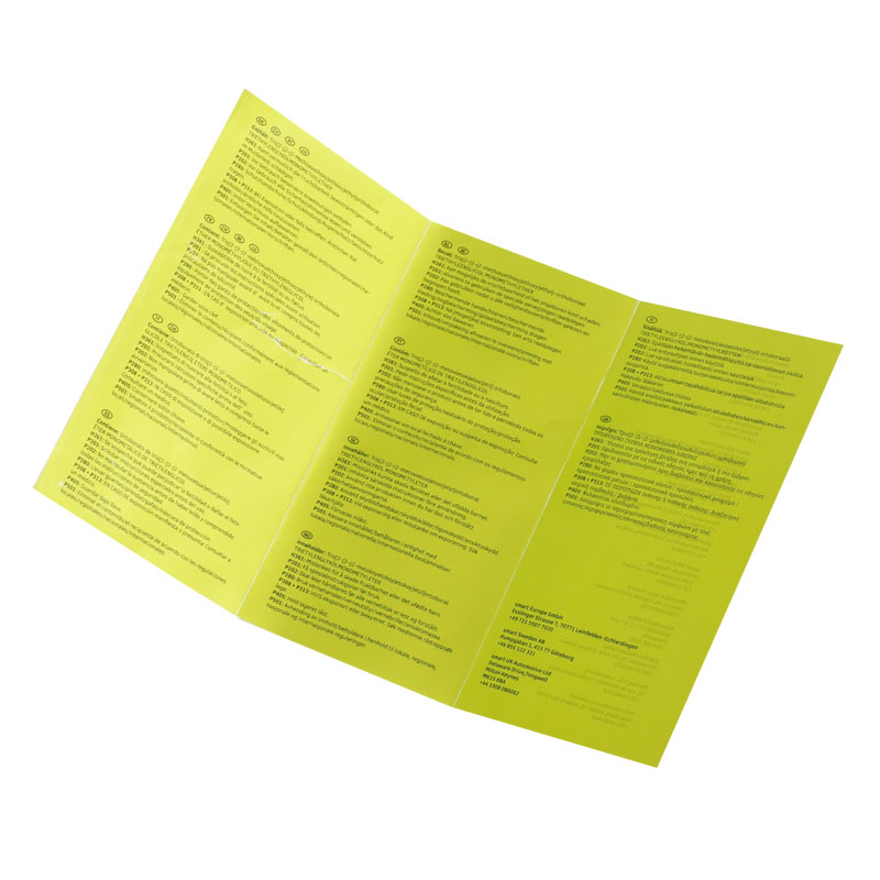 Custom Full-Color Foldable Labels Durable Reusable Solutions Multi-Panel Label for Integrated Packaging