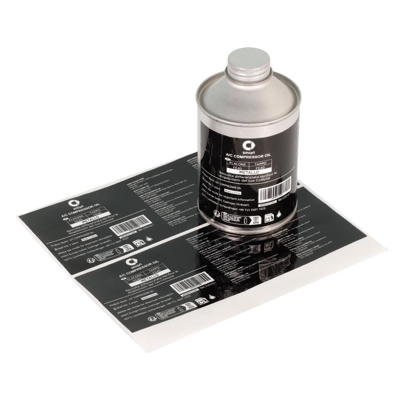 UL Recognized Safety Label Custom Logo Silkscreen Glossy Film 3D Effect Waterproof Scratch-resistant Packaging