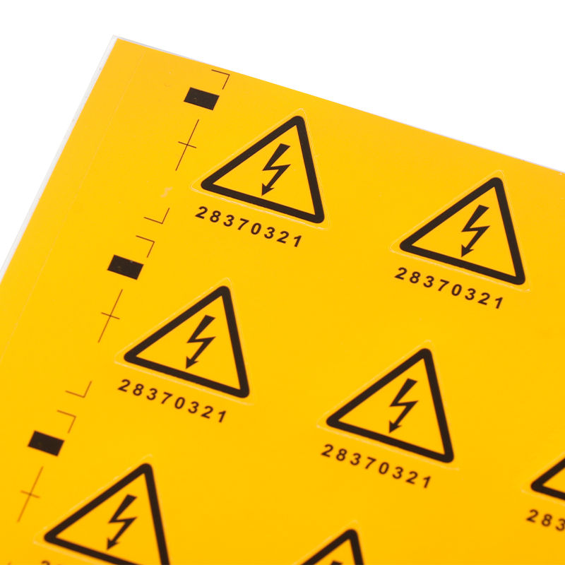 Good Quality Warning Labels Gloss-Laminated Abrasion/Waterproof Packaging Sticker for Industrial & Public Spaces