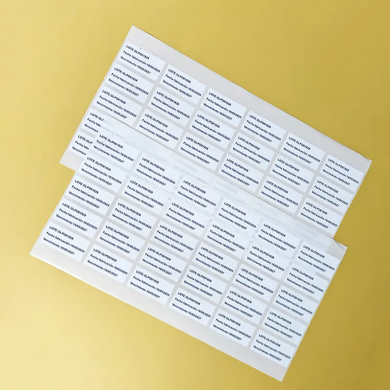 Factory Price Blank Barcode Labels Adhesive Matte Coated Paper Sticker Thermal Transfer Label Manufacturer