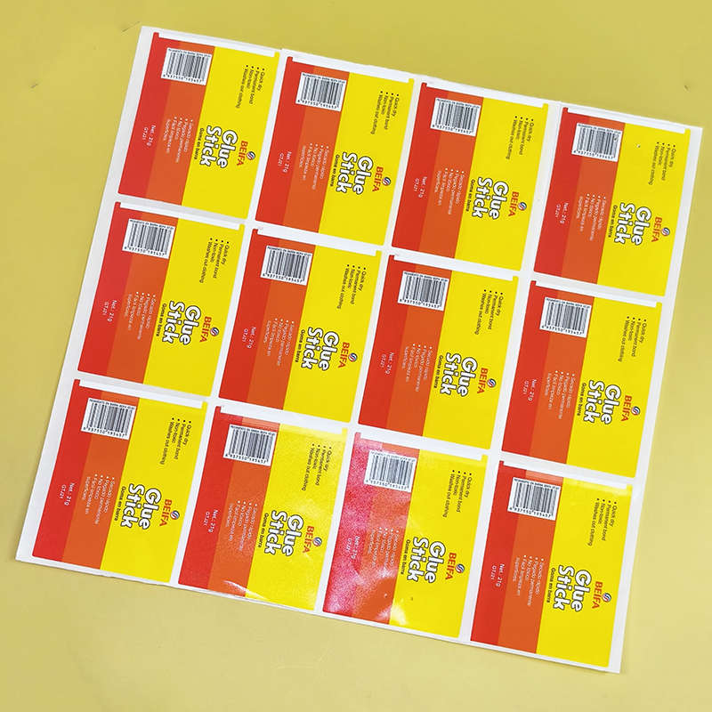 Customizable Printing Office Supplies Label Manufacturer Waterproof Vanish Stationery Pen Glue Sticker