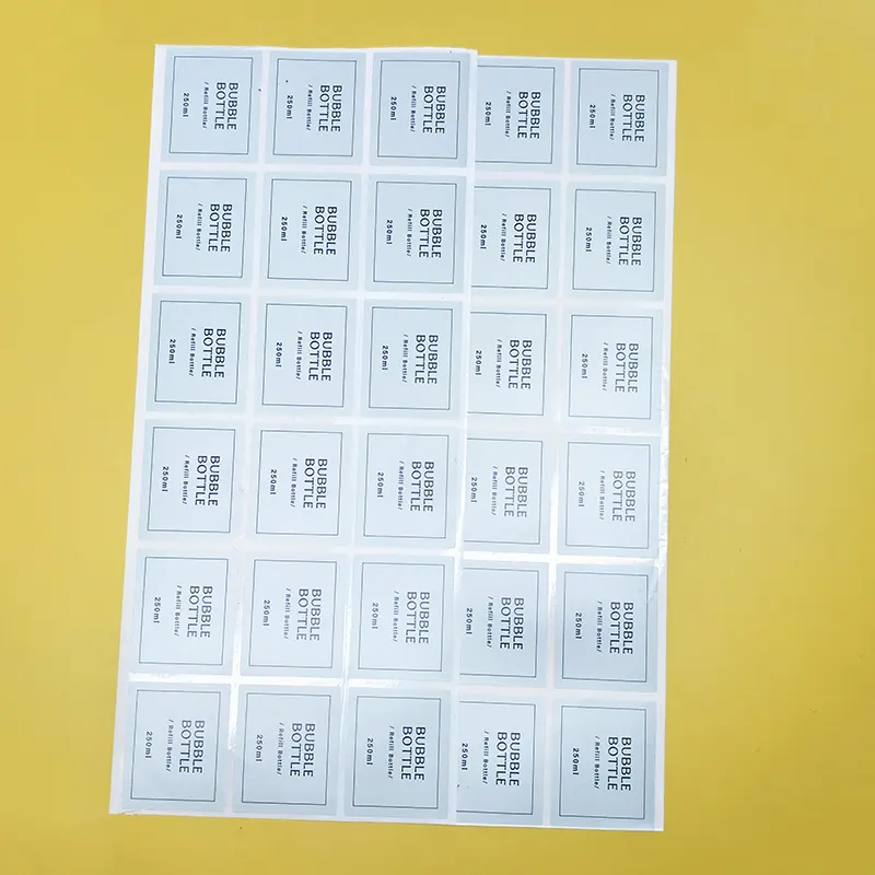Custom Skincare Cosmetic Labels Stickers Waterproof Printing Bottle Packaging Labels for Serum Bottles