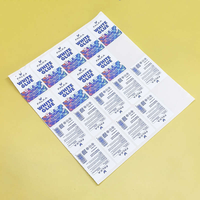 Colorful Office Supplies Labels Creative Adhesive Coated Paper Glossy Lamination Label Sticker for Stationery