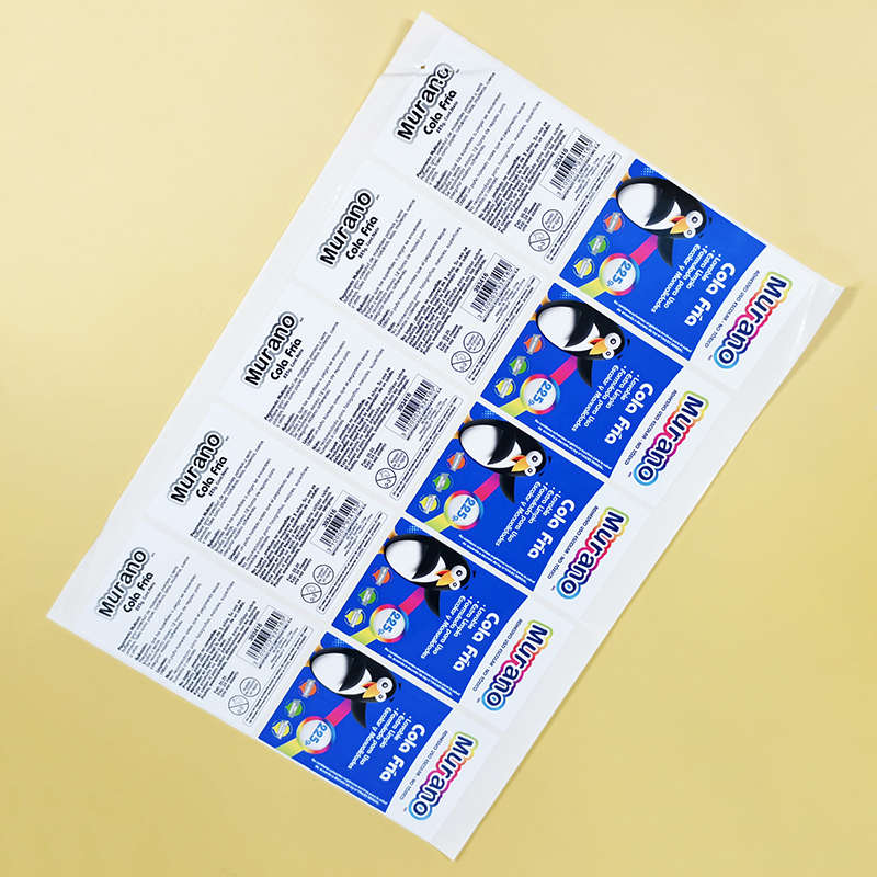 Custom Self-adhesive Glossy Lamination Label Customized Pantone Color Labels for Stationery Product Packaging