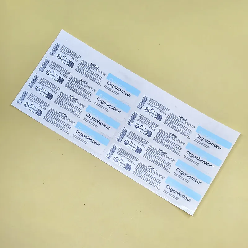 PVC PP Vinyl Clear Waterproof Customized Logo Print Transparent Adhesive Product Label Sticker for Spray Bottle