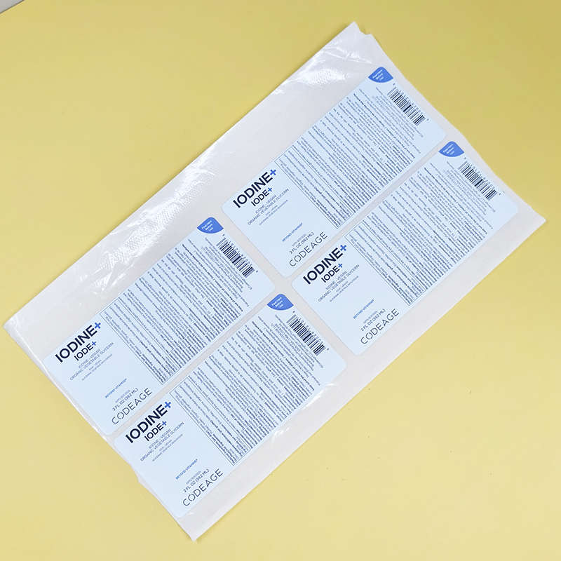 Waterproof Glossy Custom Printed Double Layer Label Self Adhesive Multi Layer Labels Sticker for Medicine