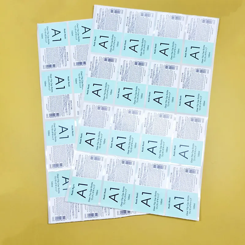 Durable Synthetic Paper Waterproof Labels Refillable Bottles Sticker Organization Label for Travel Size Bottles